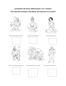 Blancanieves: Comprensión Lectora (Letra Inicial)