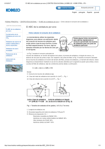 Cálculo del Consumo de Soldadura por Arco: Guía Kobelco