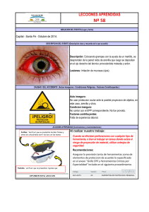 Lección Aprendida: Irritación Ocular por Arenilla