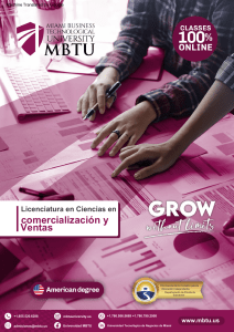 MBTU: Licenciatura en Marketing y Ventas - Catálogo de Cursos