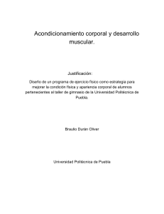 Acondicionamiento Físico y Desarrollo Muscular: Programa Universitario