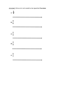 Matemática - Recta y Fracciones